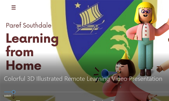 Colorful 3D Illustrated Remote Learning Video Presentation from PAREF Preschool Southdale Cebu